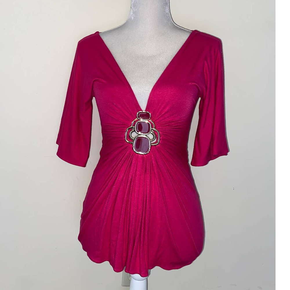 BARBIE PINK BACKLESS TOP SKY SIZE XSMALL USED